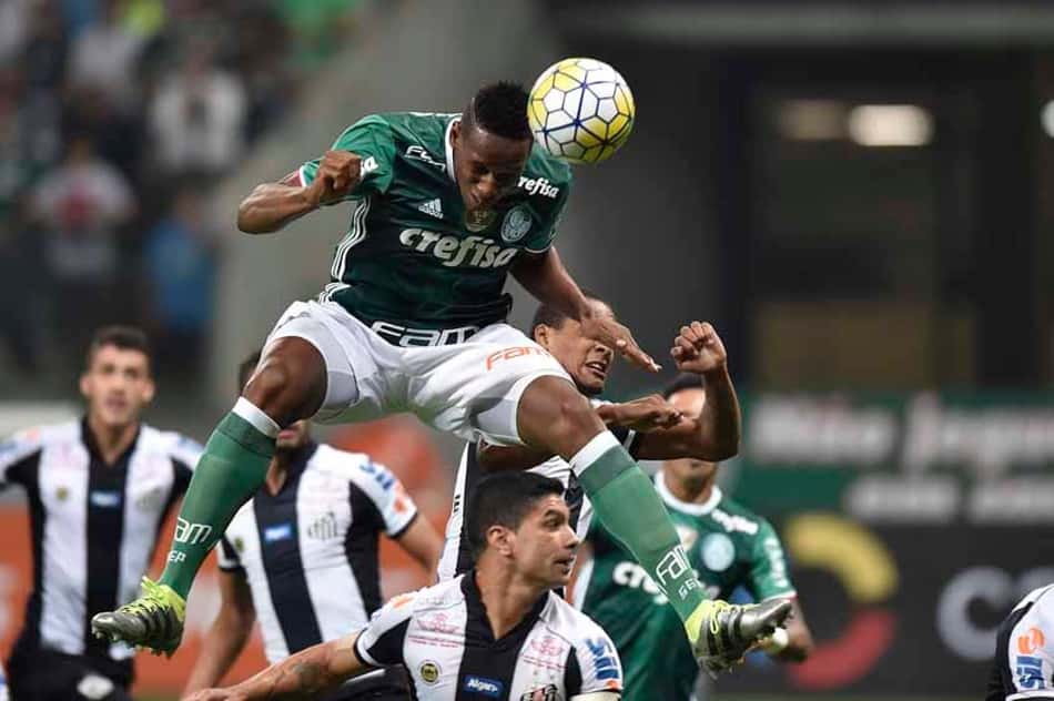Mina fez o gol que abriu o placar no Allianz 
