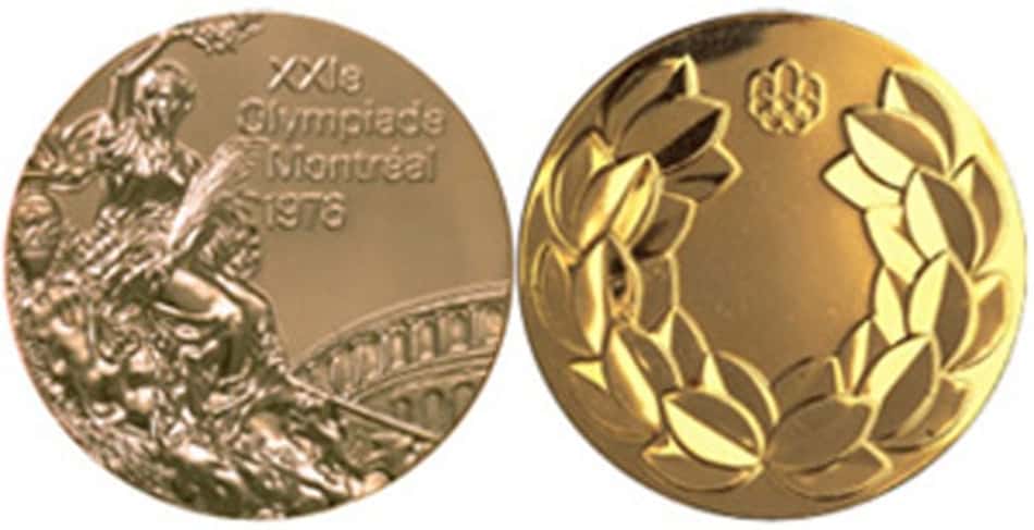 As medalhas dos Jogos Olímpicos de Montreal, em 1976 