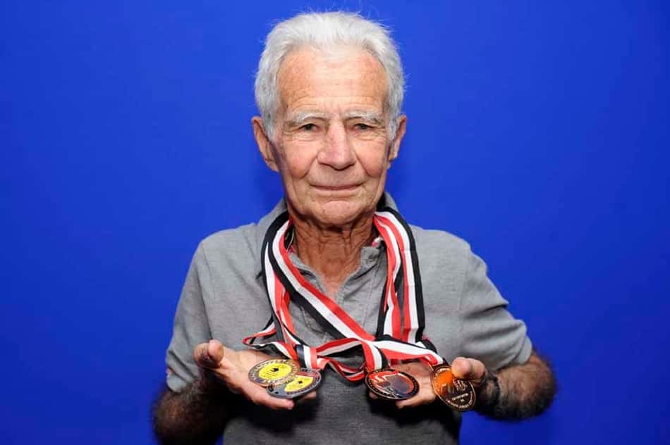 A Olimpíada de Erasmo, 87 anos, será na Austrália