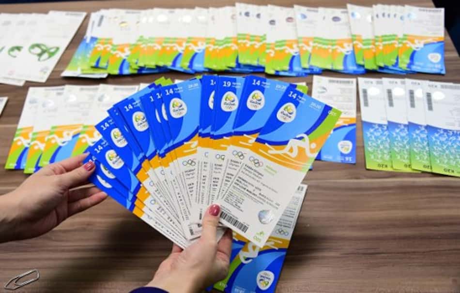 Ingressos que o comitê irlandês recebeu do COI e eram revendidos a preço superfaturado