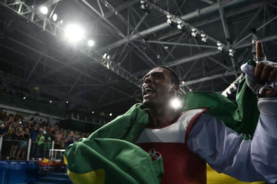Maicon Siqueira levou o bronze no taekwondo