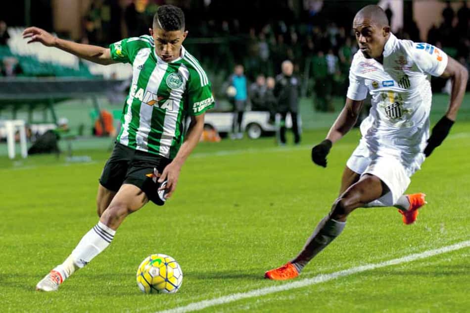 Números da Bola: Estatísticas de Coritiba 2×1 Santos