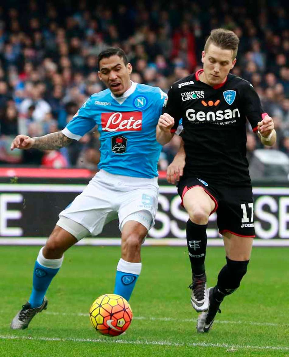 Allan, do Napoli, tem lesão confirmada e não deve encarar o Real