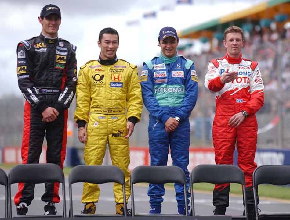 Sauber 2002 - Perto de completar 20 anos, estreou na F-1. Foram 16 corridas e um quinto lugar como melhor resultado 