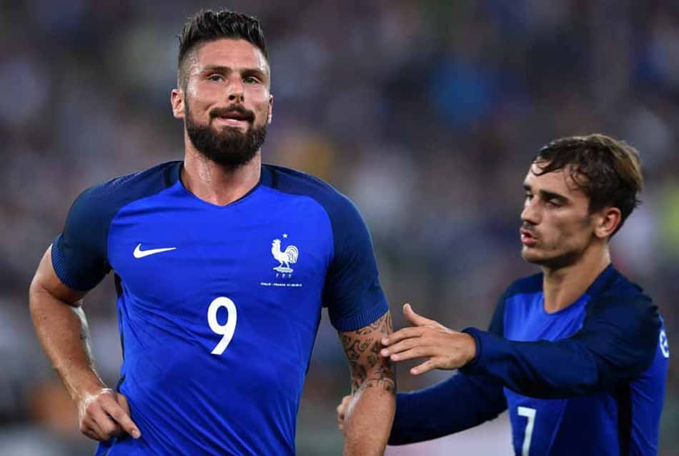Giroud se iguala Zidane e agora é o quarto maior artilheiro da França