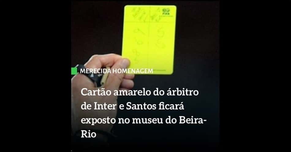 Arbitragem polêmica de Internacional x Santos rende piadas nas redes sociais