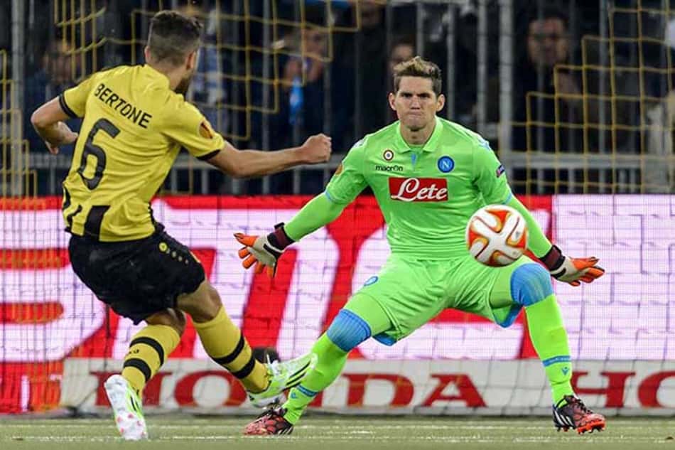 Em fim de contrato com o Napoli, Rafael Cabral é alvo da Sampdoria