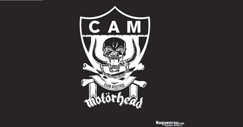 Como ficariam os escudos de times de futebol misturados com tradicionais bandas de rock?
