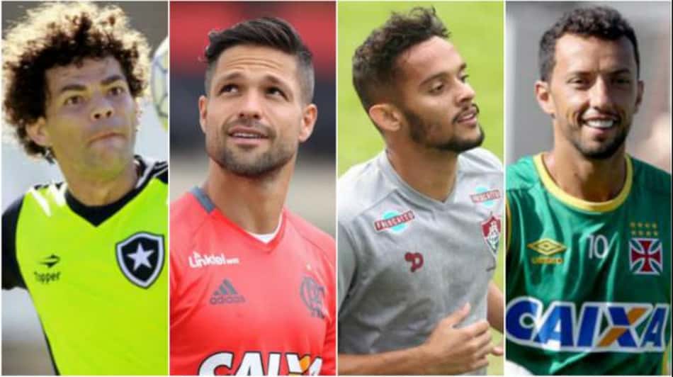 Confira os números de Camilo, Diego, Gustavo Scarpa e Nenê nas Séries A e B deste ano 