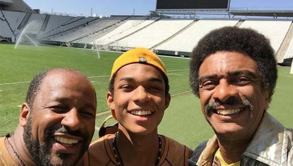 Ailton Graça, Juan Paiva e Helio de la Peña na Arena 