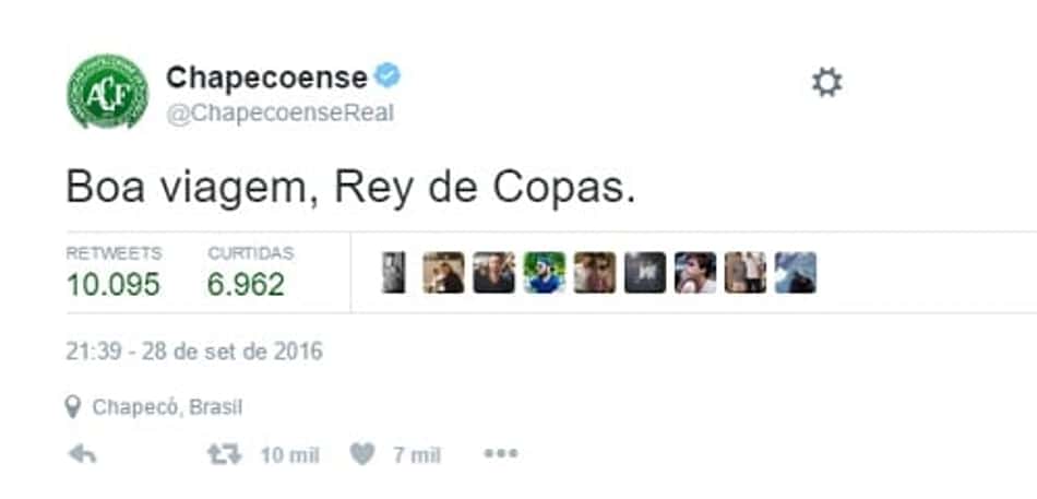 Após classificação, Chapecoense provoca argentinos na web