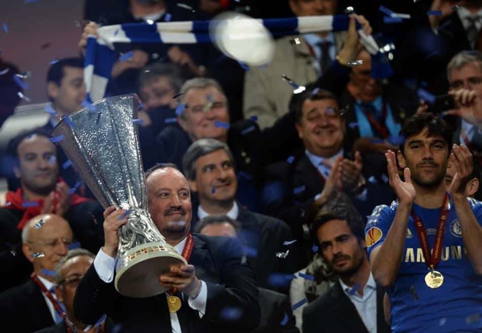 Depois da queda de Di Matteo, Rafa Benítez assumiu o Chelsea e conquistou a Liga Europa de 2013