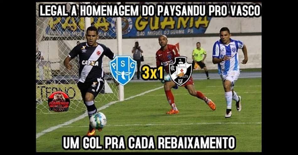 Vasco sofre com as zoações após derrota para o Paysandu; veja memes