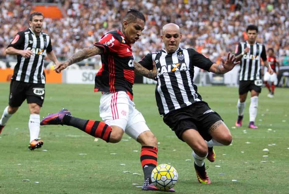 Veja as imagens do empate entre Atlético-MG e Flamengo <br>