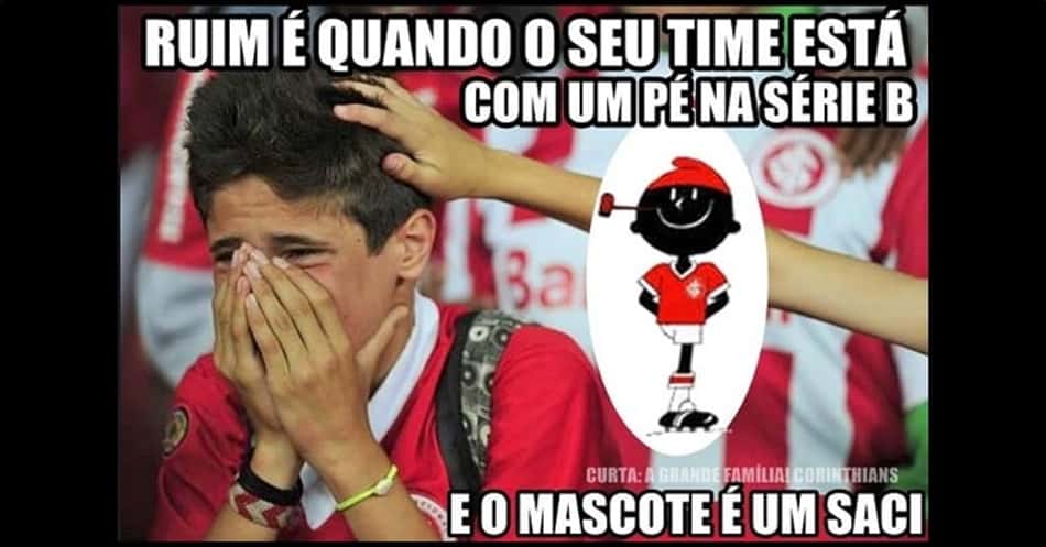 Zoeira toma conta da web após Internacional perder para o Corinthians