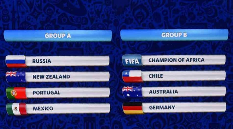 Portugal escapa da Alemanha após sorteio da Copa das Confederações