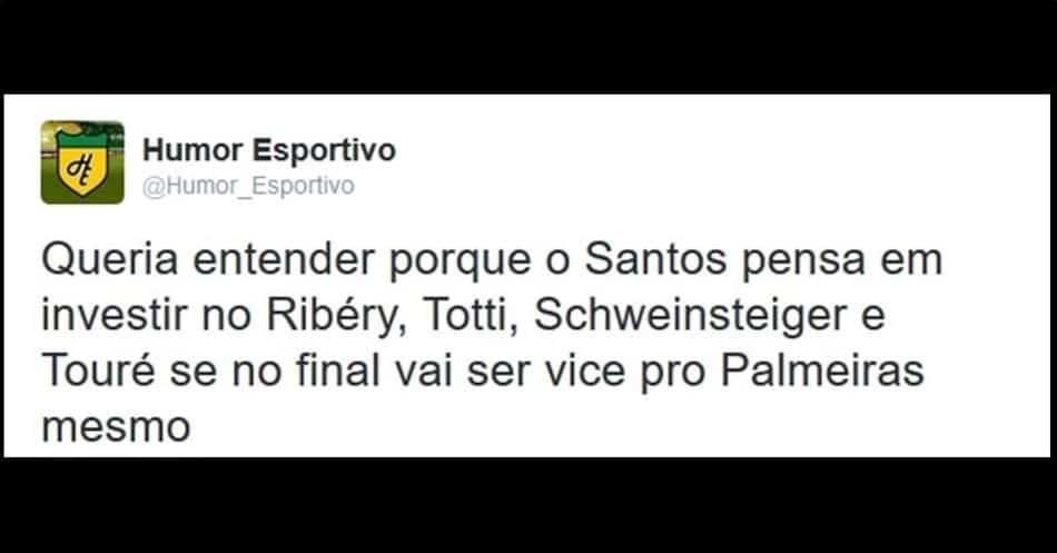 Ribéry, Yaya Touré e Totti no Santos rendem piadas dos torcedores rivais