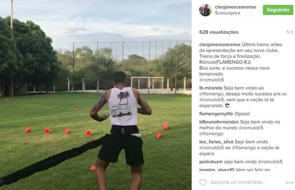 Chegando a hora! Preparador 'indica' ida de Rômulo para Flamengo