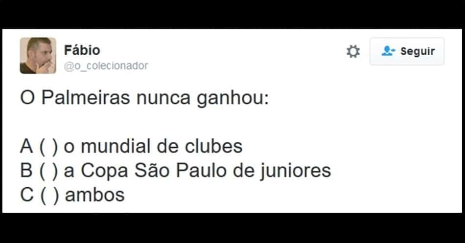 Torcedores rivais provocam Palmeiras após eliminação: 'Sem mundial e sem Copinha'