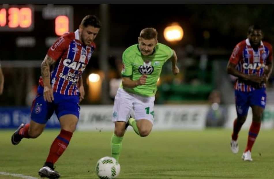 Em sua primeira partida do ano, Bahia perde nos pênaltis para o Wolfsburg