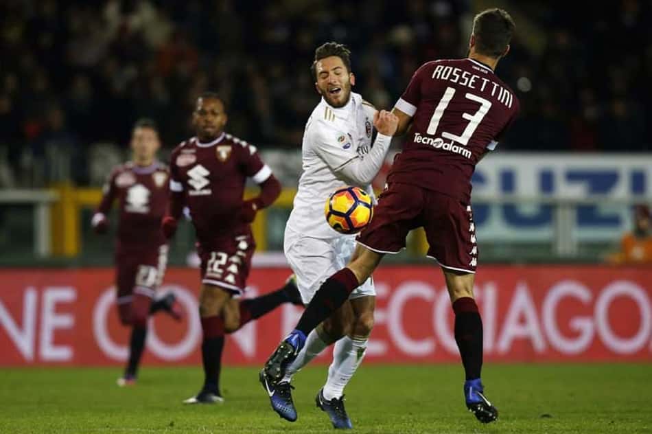 Em jogo movimentado, Milan empata com Torino no Campeonato Italiano
