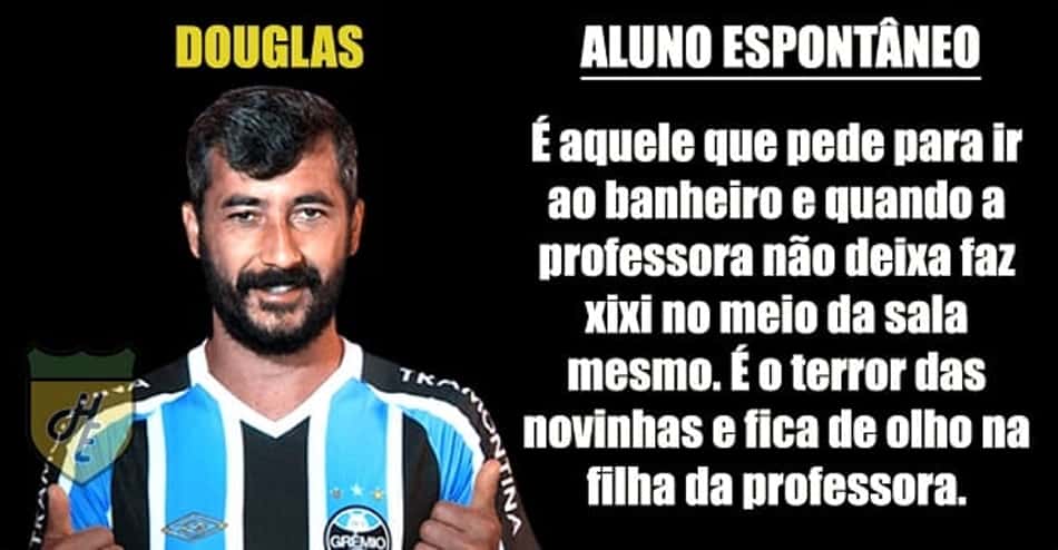 E se os jogadores de futebol fossem alunos?