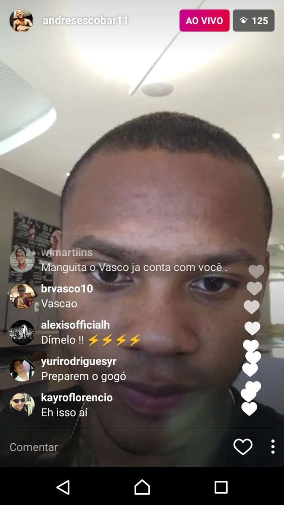 No Rio, Manga destaca acerto com o Vasco: 'Estou muito feliz'