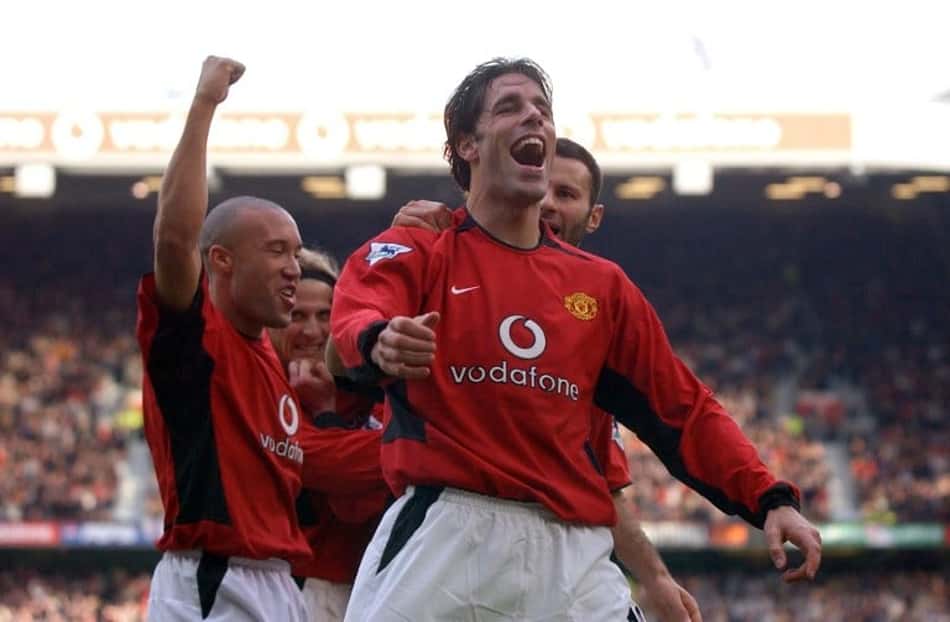 Com 12 gols em 2002/2003, Ruud van Nistelrooy voltou a ser artilheiro pelo Manchester United