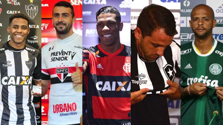Veja as principais contratações dos clubes brasileiros neste ano