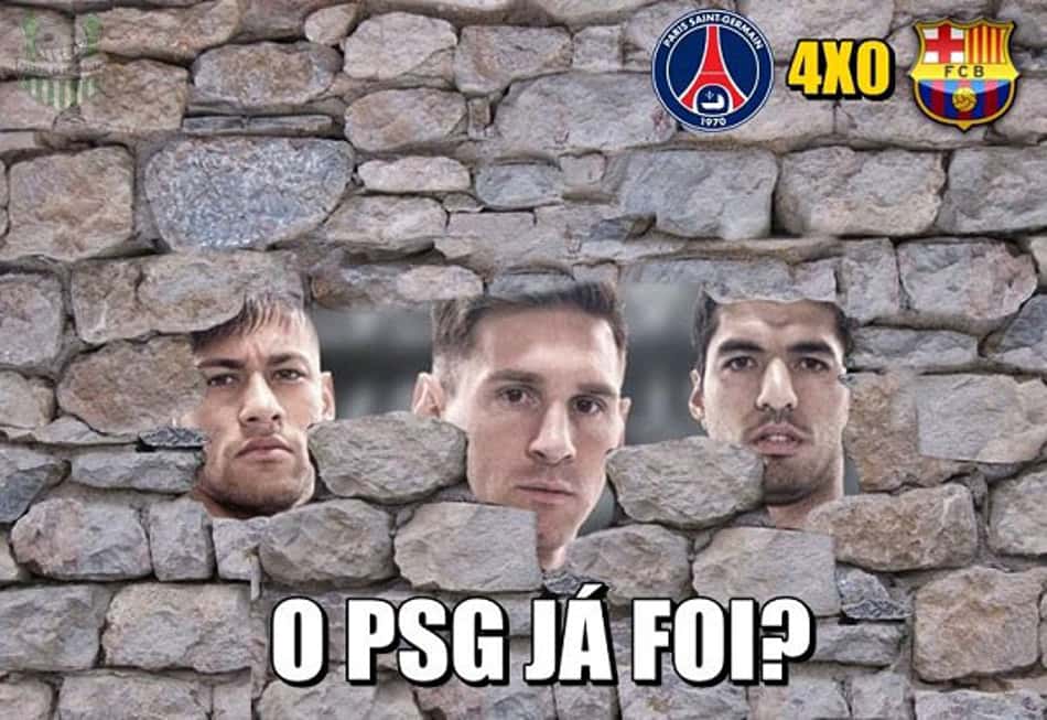 Barcelona sofre com as zoações após goleada para o PSG; veja os memes