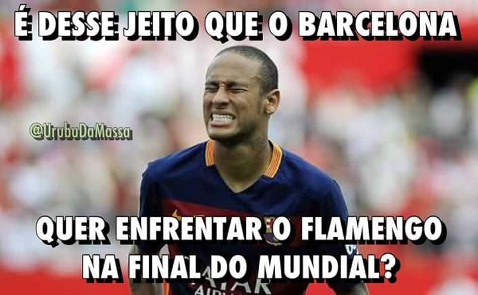 Torcedores de Palmeiras e Flamengo brincam com goleada sofrida pelo Barcelona