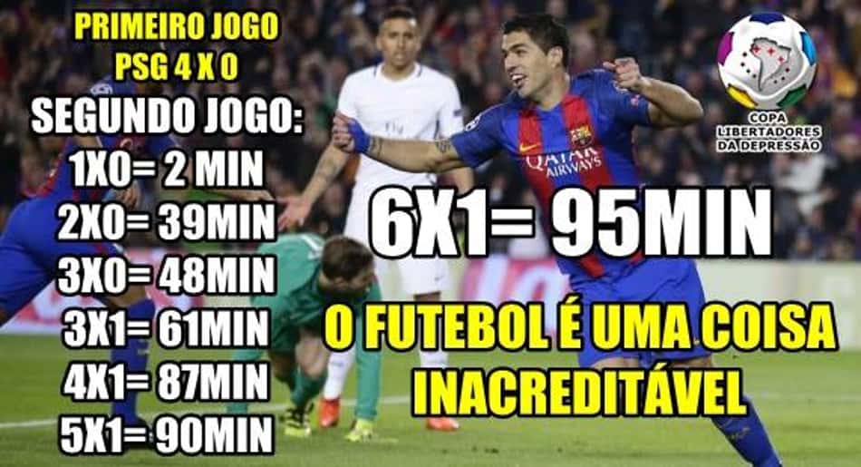 Classificação histórica do Barcelona na Liga dos Campeões rende enxurrada de memes