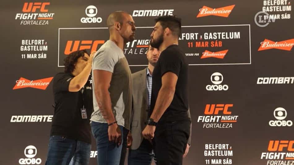 Vitor Belfort encara Kelvin Gastelum antes do UFC Fortaleza