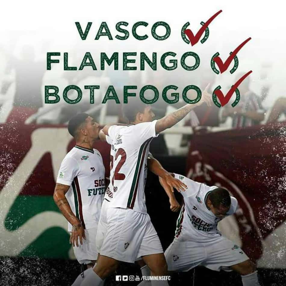 Torcedores do Fluminense tiram onda após virada sobre o Botafogo