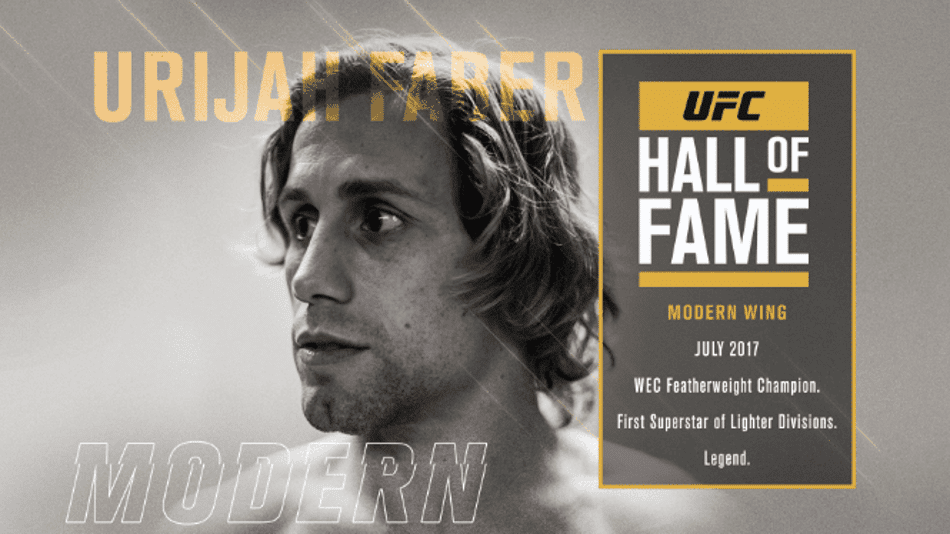 Urijah Faber é o novo membro de Hall da Fama do UFC