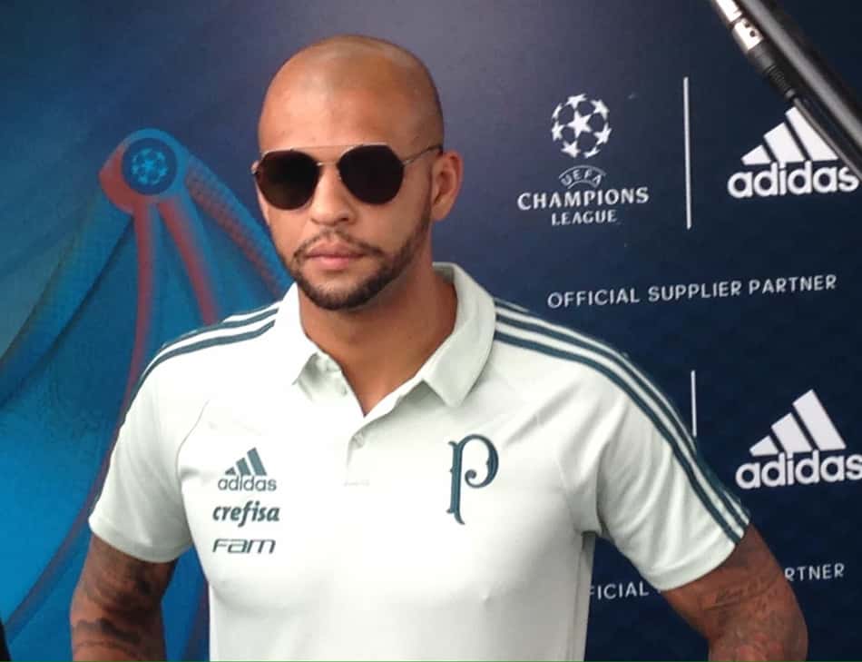 Felipe Melo durante evento neste domingo