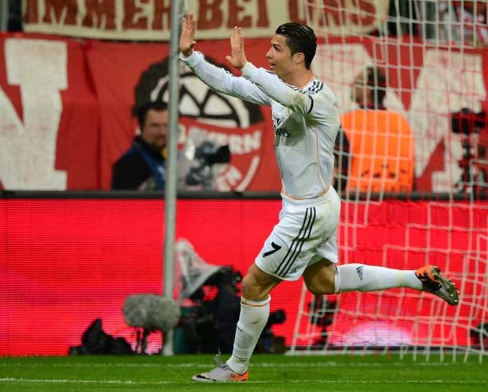 O português Cristiano Ronaldo não marcou na última quarta-feira, mas chegou a 99 vitórias na Liga dos Campeões. A centésima vitória virá no jogo da volta das semifinais, contra o Bayern de Munique? 