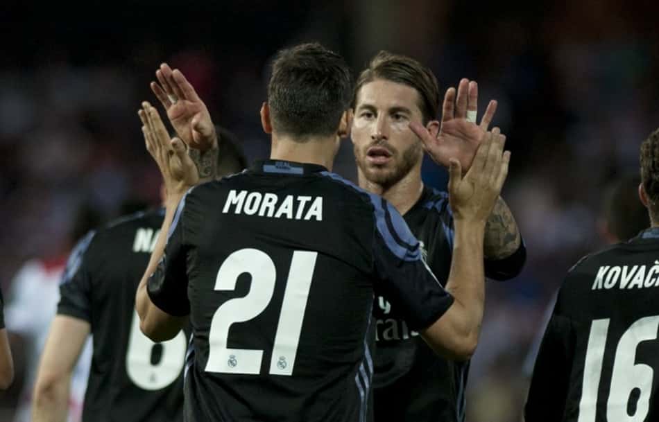 Morata e Sergio Ramos - Granada x Real Madrid