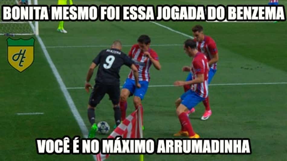 Lance genial de Benzema e classificação do Real rendem memes
