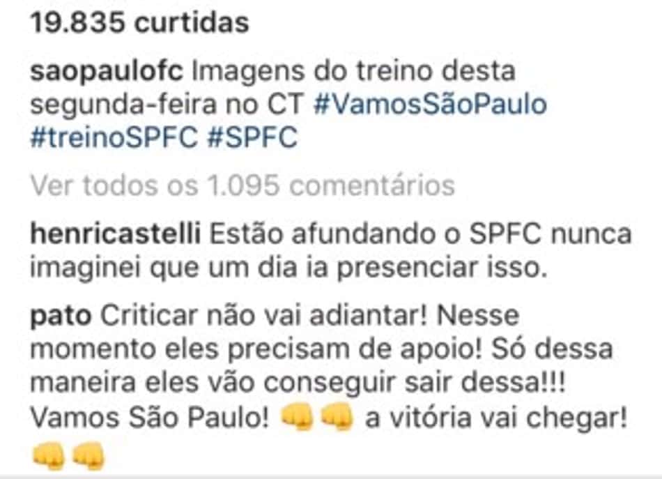 Henri Castelli e Pato - Instagram SPFC