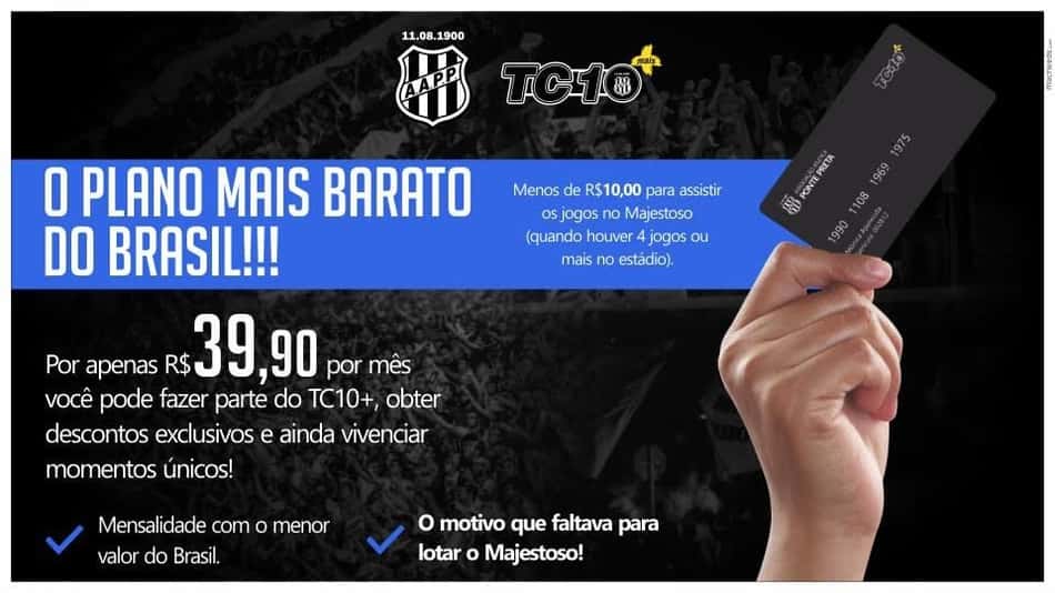 Ponte Preta lança plano de sócio-torcedor 'mais barato' do Brasil