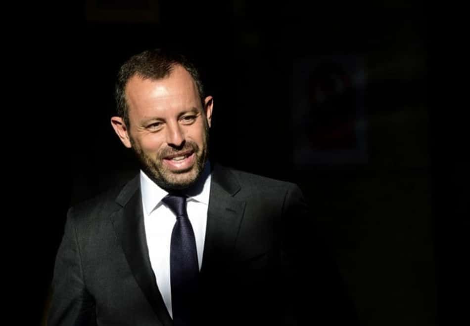 Sandro Rosell é detido (Foto: PIERRE-PHILIPPE MARCOU / AFP)