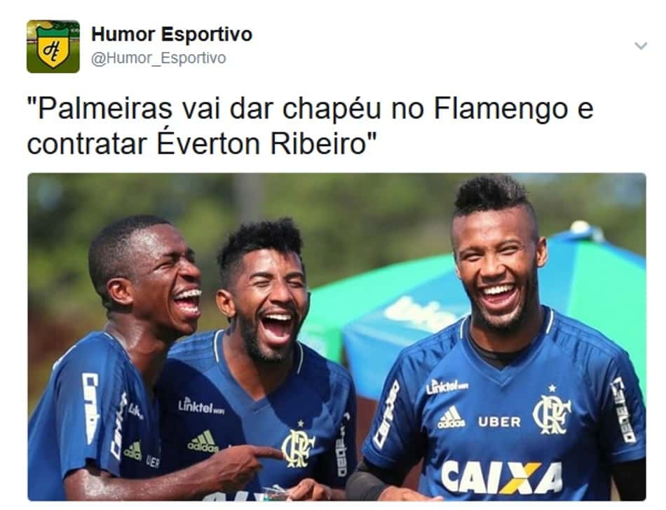 Com provocações ao Palmeiras, flamenguistas festejam acerto com Éverton Ribeiro