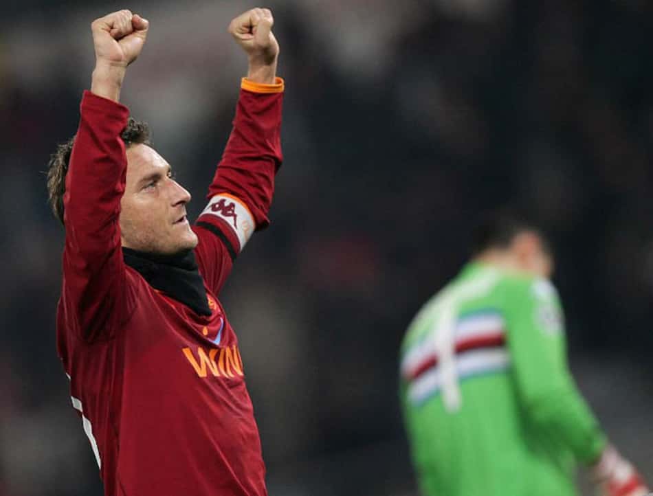 2006/2007: Maior ídolo da Roma, o artilheiro Francesco Totti ficou com a premiação com 26 gols pelo seu clube de coração