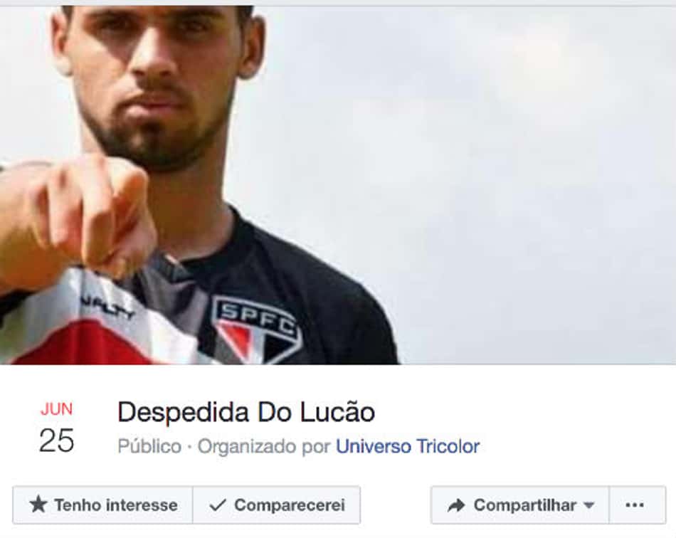 Torcida faz 'evento de despedida' para Lucão e não poupa críticas ao atleta