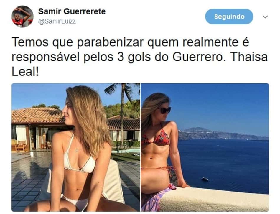 Torcida do Flamengo elegeu dois responsáveis pelos gols de Guerrero