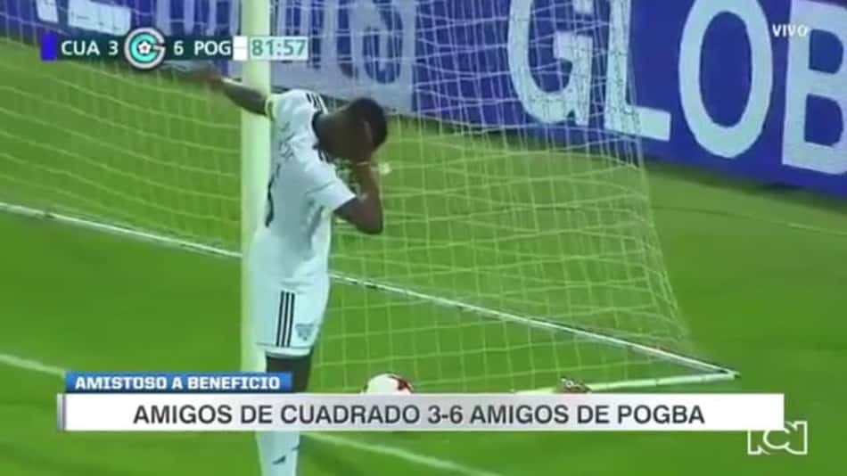 Pogba marca de 'Dab Dance' em amistoso beneficente com Cuadrado. Veja!