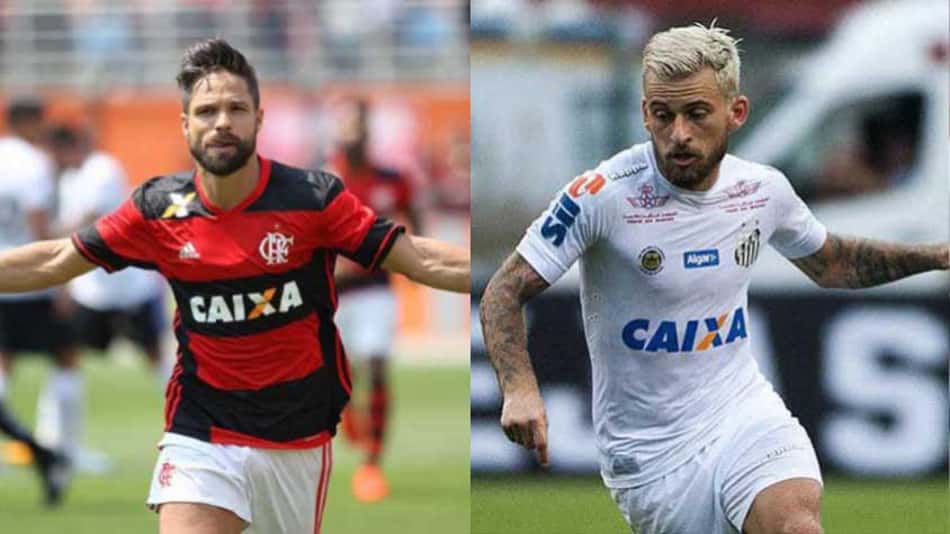 Diego e Lucas Lima vão ficar frente a frente nesta quarta. Quem vai levar a melhor? Vote nos duelos do LANCE! 