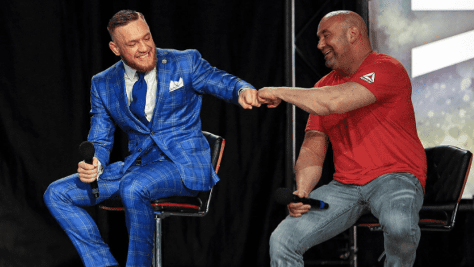 Conor McGregor com Dana White, CEO do UFC (FOTO: Reprodução/Twitter)