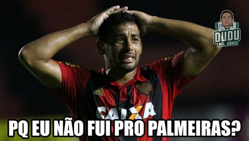 Torcida do Palmeiras não perdoa e tira sarro de Diego Souza na web